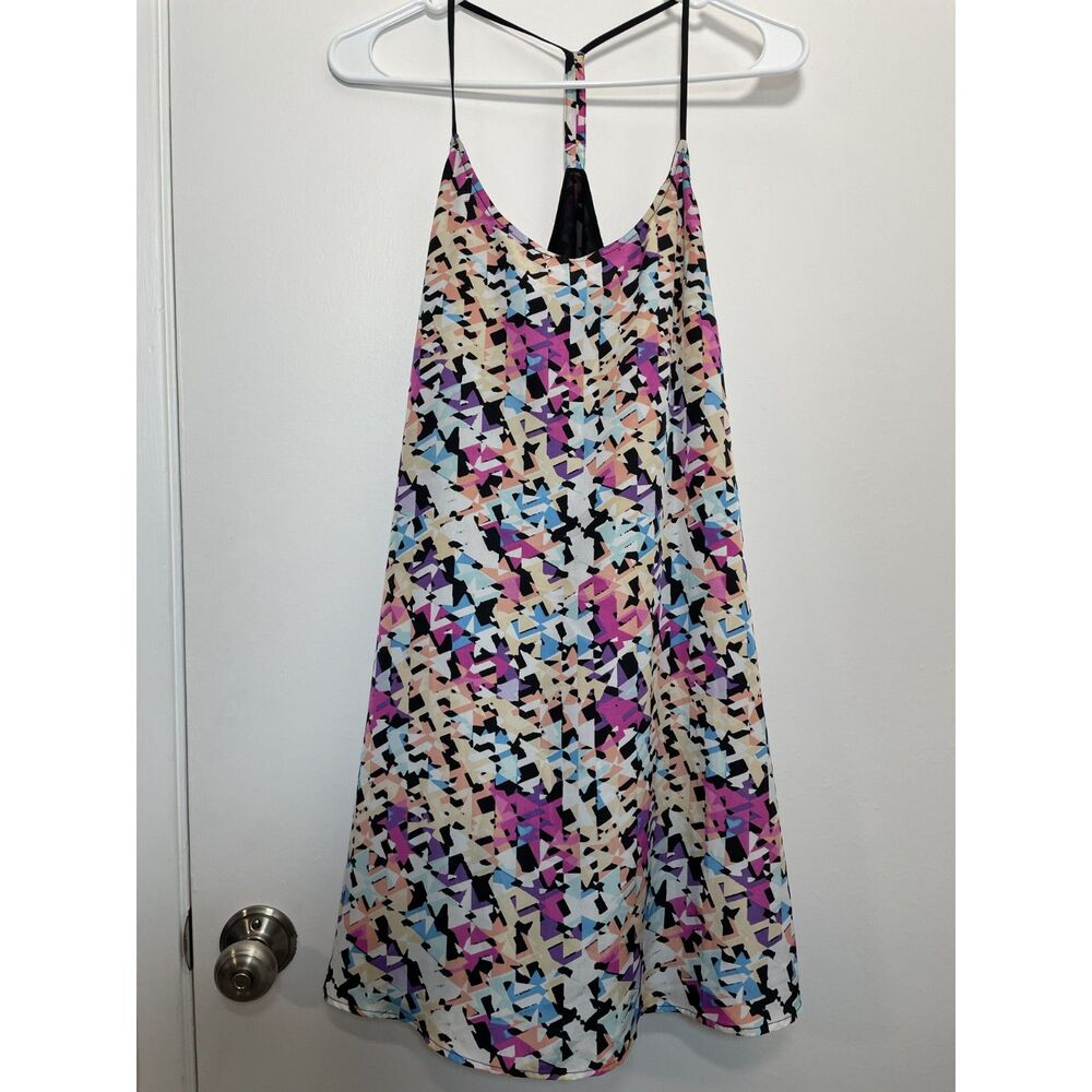 Olive & Oak Racerback Multicolor Geometric Mini Dress M
